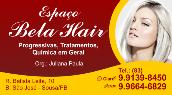 ESPAÇO BELA HAIR - Salão de beleza - Sousa PB