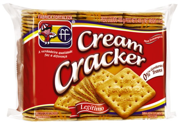 Biscoito Fortaleza Cream Cracker 400g<br>PH Supermercado
